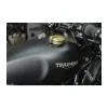 cafe 4 racer - Sada víčka nádrže Monza pro Triumph z mosazi - Motone Triumph Bonneville 