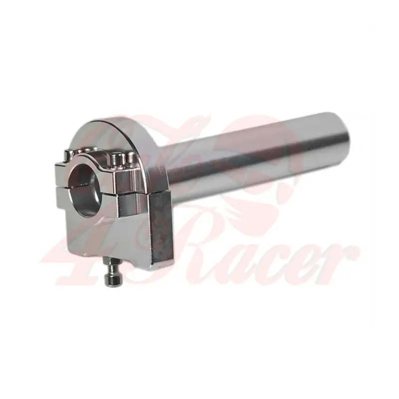cafe 4 racer - 22 mm CNC hliníkový rýchlopal strieborný - Cafe4Racer Rýchlopal / rukoväte plynu 