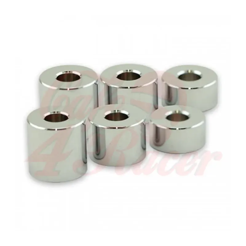 cafe 4 racer - Rozpěrná sada chrom Alu 6 kusů Ø vnitřní 8 mm Ø vnější 20 mm každý 2 x H 10/15/20 mm - HS MOTO Germany Příslušenství 4251352608536