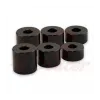 cafe 4 racer - Rozpěrná sada černá Alu 6 kusů Ø vnitřní 8 mm Ø vnější 20 mm každý 2 x H 10/15/20 mm - HS MOTO Germany Příslušenství 4251352608529