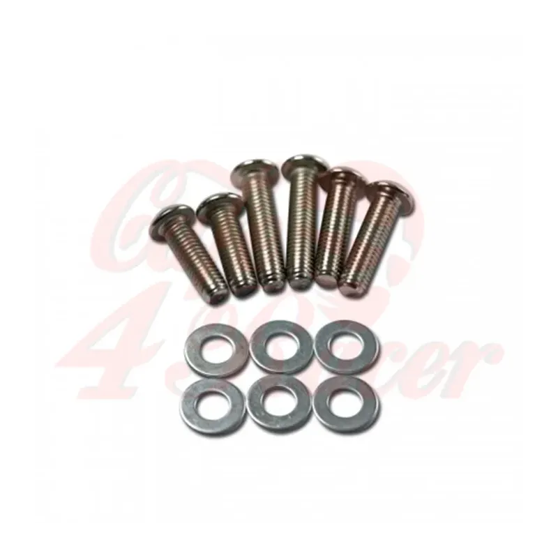 cafe 4 racer - Headlight screw set chrome 12 pieces 2 x M8 x 25/30/35 mm each + washer - HS MOTO Germany Accessories 4251352608437