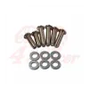cafe 4 racer - Headlight screw set chrome 12 pieces 2 x M8 x 25/30/35 mm each + washer - HS MOTO Germany Accessories 4251352608437