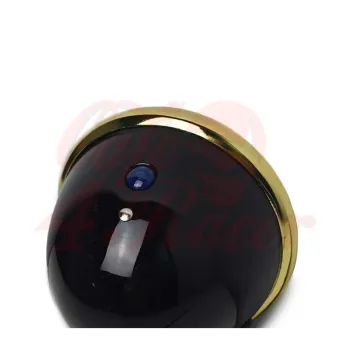 5'' 35W Halogen Motorcycle Headlight - Gold Bezel