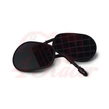 cafe 4 racer - Aluminum Matte Black Mirror For Harley - Highway Hawk Standard mirrors 