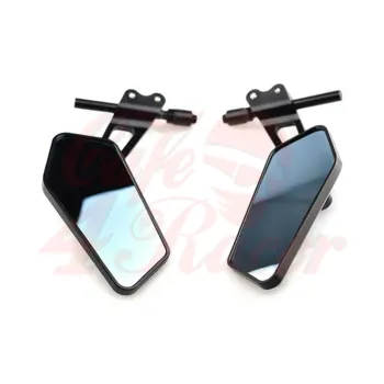 cafe 4 racer - Aluminum Matte Black Mirror For Harley - Cafe4Racer Standard mirrors 