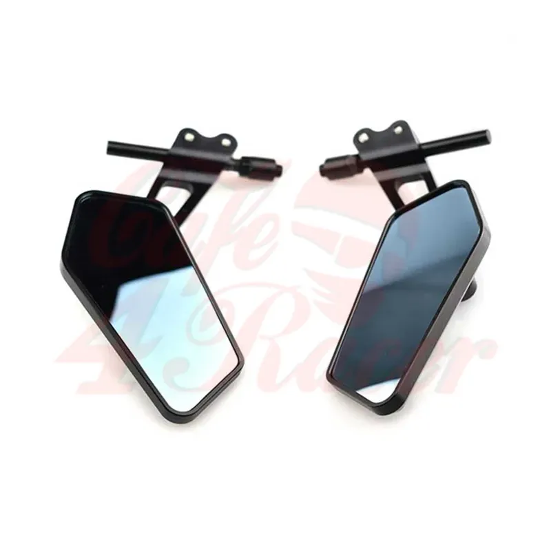 cafe 4 racer - Aluminum Matte Black Mirror For Harley - Cafe4Racer Standard mirrors 