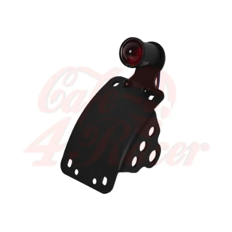 cafe 4 racer - License Plate Side Mount Bracket with brake light - Cafe4Racer Plate holders 