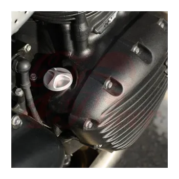 cafe 4 racer - Triumph Bonneville Buzzsaw Engine Oil Filler Cap - Shot Blast - Frosty - Motone Triumph Bonneville 