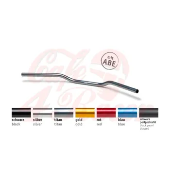 cafe 4 racer - LSL Handlebar Superbike Flat AN1, Silver - LSL Standard handlebars 4251342900114