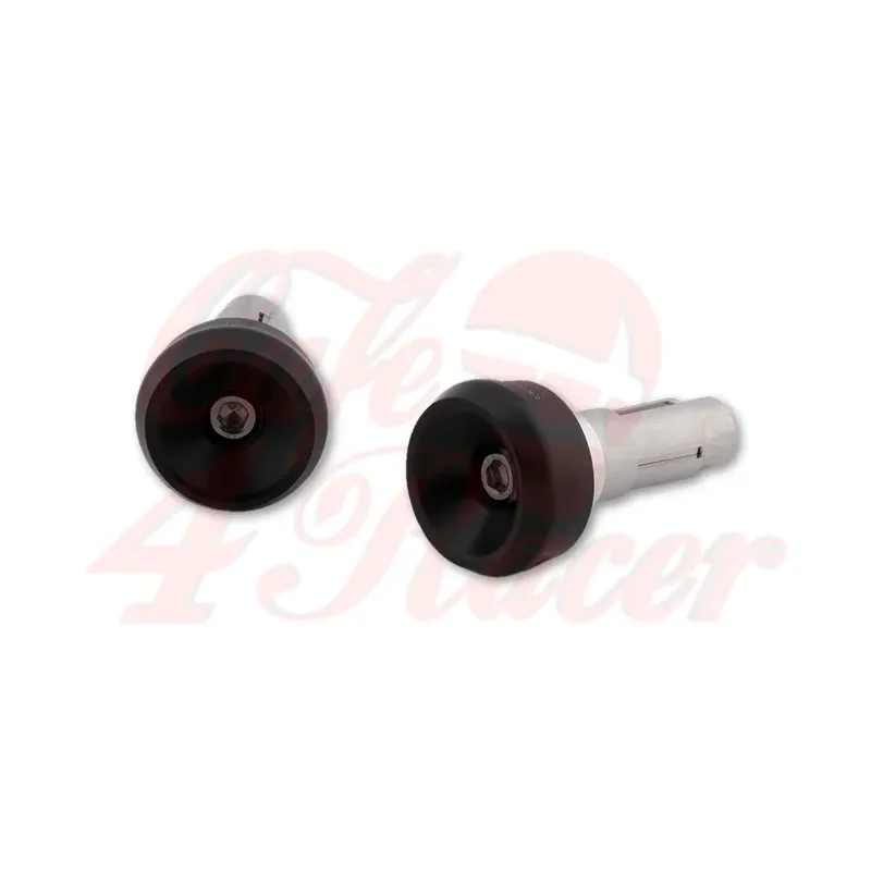 cafe 4 racer - HIGHSIDER Handlebar weights AKRON-XS black - Highsider Bar Ends 4054783543298