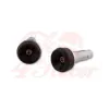 cafe 4 racer - HIGHSIDER Handlebar weights AKRON-XS black - Highsider Bar Ends 4054783543298