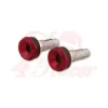 cafe 4 racer - HIGHSIDER Handlebar weights AKRON-XS red - Highsider Bar Ends 4054783543311