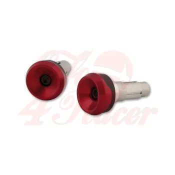 cafe 4 racer - HIGHSIDER Handlebar weights AKRON-XS red - Highsider Bar Ends 4054783543311