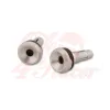 cafe 4 racer - HIGHSIDER Handlebar weights AKRON-XS silver - Highsider Bar Ends 4054783543304
