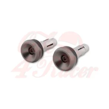cafe 4 racer - HIGHSIDER Handlebar weights AKRON-XS titan - Highsider Bar Ends 4054783543335