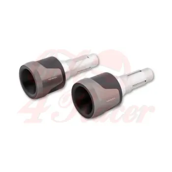 cafe 4 racer - HIGHSIDER Handlebar weights AKRON-XL titan - Highsider Bar Ends 4054783543380