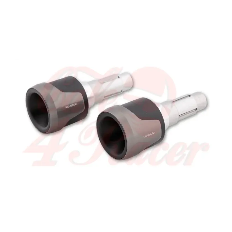 cafe 4 racer - HIGHSIDER Handlebar weights AKRON-XL titan - Highsider Bar Ends 4054783543380