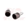 cafe 4 racer - HIGHSIDER Handlebar weights AKRON-XL titan - Highsider Bar Ends 4054783543380
