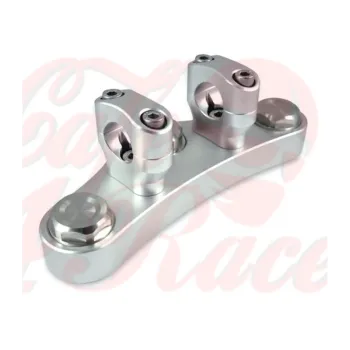 cafe 4 racer - Risers 1″ Height 32mm anodized silver - Rebelmoto Clamp Kit & Risers 