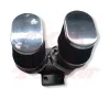 cafe 4 racer - BMW K-Serie Air Intake ABS rovny pre 2 filtre 54mm + 2x 54mm air vzd. filter - Cafe4Racer Adaptery na vzduch. filter 