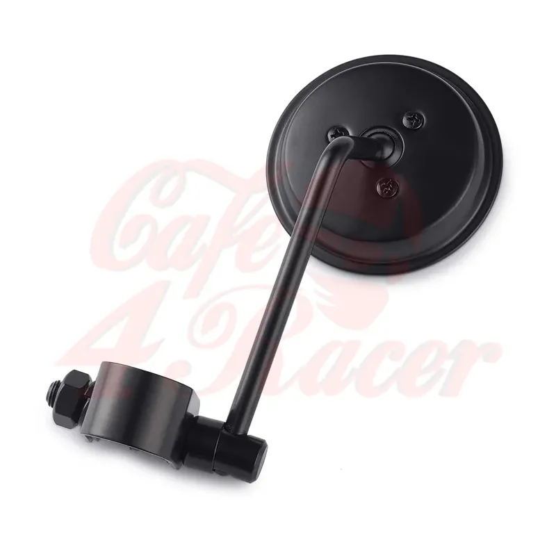 cafe 4 racer - RETRO Matte Black Mirror For Harley - Cafe4Racer Standard mirrors 
