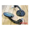 cafe 4 racer - RETRO Aluminum CNC Handle Bar End Side Mirrors black - Cafe4Racer Bar end mirrors 