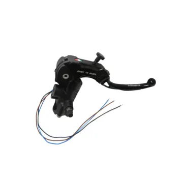 cafe 4 racer - Accossato Radial Brake Master Cylinder PRS 17x17-18-19 With Natural Anodyzed body and Colourful folding lever (nut + lever) - Accossato  Radial Brake  