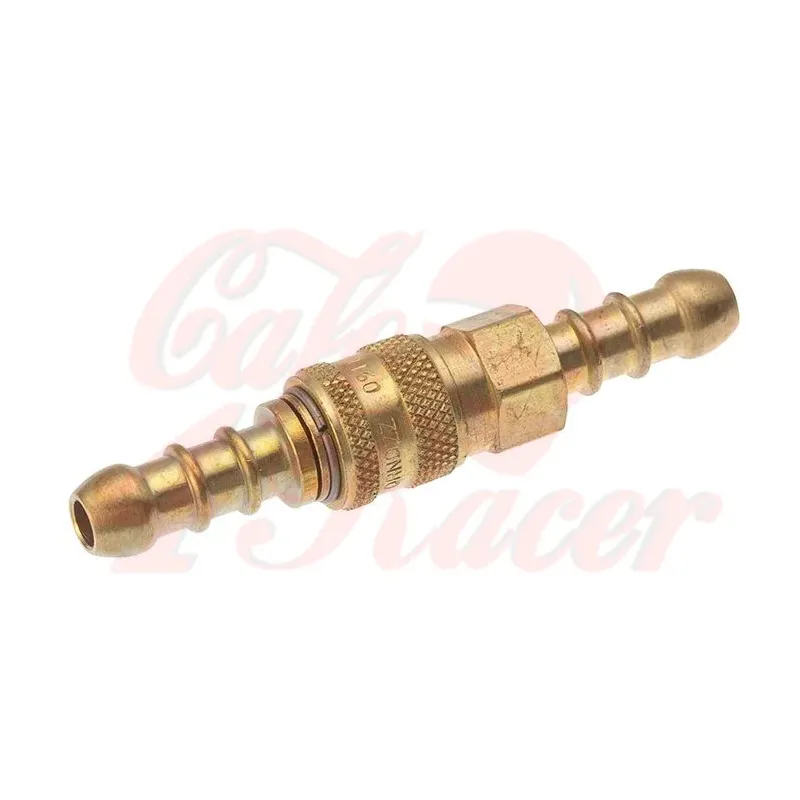 cafe 4 racer - Quick disconnect coupling 8 mm / 5/16 " Brass, Pressure up to 10 bar - HS MOTO Germany Accessories 4251352627858