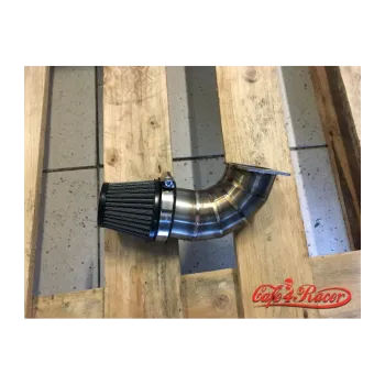 cafe 4 racer - BMW K-Serie Air Intake Stainless 0° CUT verzia - Cafe4Racer Adaptery na vzduch. filter 