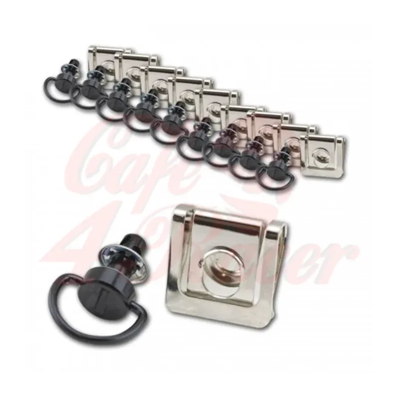 cafe 4 racer - Sada na rýchle uvoľnenie 6 x 16 mm čierna Sada 10 kusov - HS MOTO Germany Šrouby & sety 