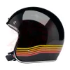 cafe 4 racer - Biltwell Bonanza Helmet Open Face  Gloss Black Spectrum - BILTWELL Biltwell Bonanza 2021 