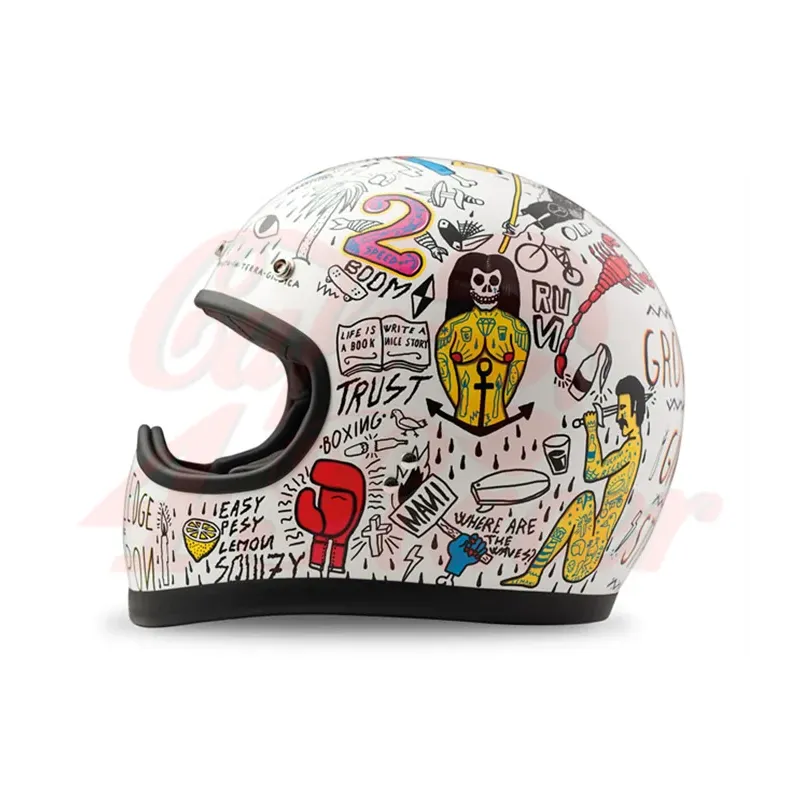 cafe 4 racer - DMD Racer Helmet Tribal - DMD DMD Racer 