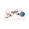 cafe 4 racer - Round Handle Bar End Side Mirrors CR2 black/silver - Cafe4Racer Bar end mirrors 