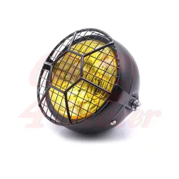 cafe 4 racer - Black HEXA headlight grille - Cafe4Racer Headlight Grills 