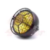 cafe 4 racer - Black HEXA headlight grille - Cafe4Racer Headlight Grills 