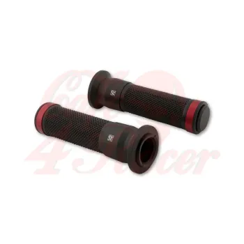 cafe 4 racer - SHIN YO Gumová rukojeť na řídítka MARANO, červená - Shin Yo 22 mm & 7/8 inch 4054783543496
