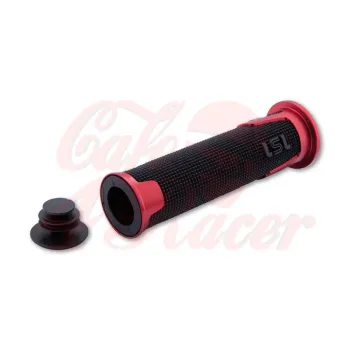 cafe 4 racer - LSL gumová rukoväť na riadidlá ERGONIA, 7/8 palca 22mm červené - LSL 22mm & 7/8 inch 4054783346639