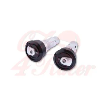 cafe 4 racer - HIGHSIDER Handlebar weights ENTERPRISE-EP1 silver - Highsider Bar Ends 4054783317615