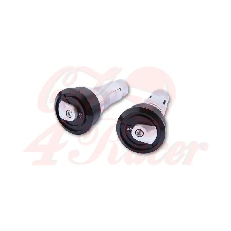 cafe 4 racer - HIGHSIDER Handlebar weights ENTERPRISE-EP1 silver - Highsider Bar Ends 4054783317615