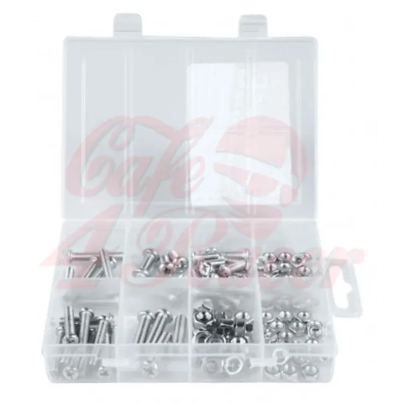 Assortment of metric countersunk screws and nuts 105ks