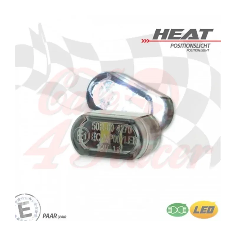 cafe 4 racer - LED built-in position light set "Heat" - HS MOTO Germany Built-in indicators & position light 4251352654458