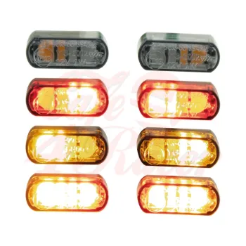 cafe 4 racer - LED built-in turn signal rear light set "Heat" - HS MOTO Germany Built-in indicators & position light 4251352657435