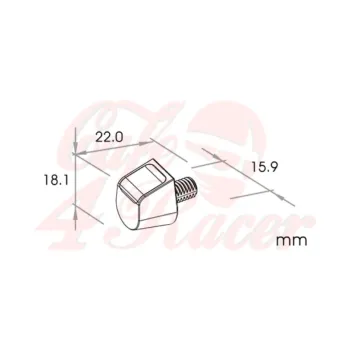 cafe 4 racer - SMD směrovka "SKEW" - HS MOTO Germany Speciální ukazatele směru 4251352671660