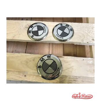 cafe 4 racer - BMW K 75/100/1100/K1 TANK logo VINTAGE NR1 70mm 2ks 46637686746 - Cafe4Racer Emblémy Nálepky Logá 