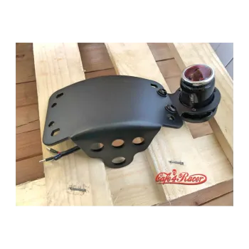 cafe 4 racer - License Plate Side Mount Bracket with brake light - Cafe4Racer Plate holders 