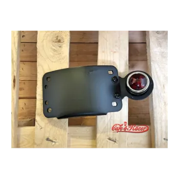 cafe 4 racer - License Plate Side Mount Bracket with brake light - Cafe4Racer Plate holders 