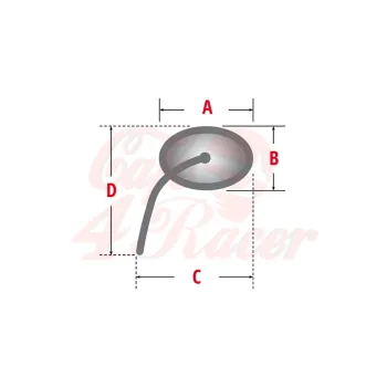 cafe 4 racer - HIGHSIDER Mirror Action, Aluminium - Highsider Standard mirrors 4054783040872