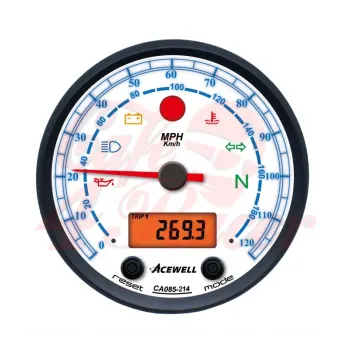 cafe 4 racer - Acewell ACE-CA085 KM/H - Acewell  Digitální rychloměry  