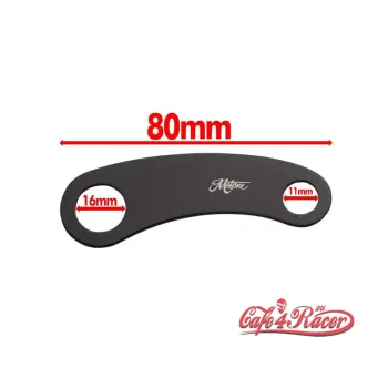 cafe 4 racer - Indicator/Turn Signal Brackets - Top Shock Mount - Black - Motone CNC aluminum housing & brackets 