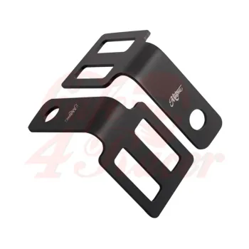 cafe 4 racer - Indicator/Turn Signal Brackets - Under seat Mount - Black - Motone CNC aluminum housing & brackets 